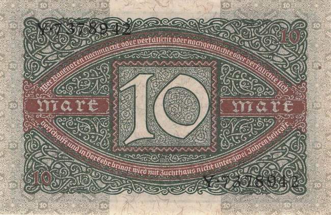 10 Mark 63a K/Y